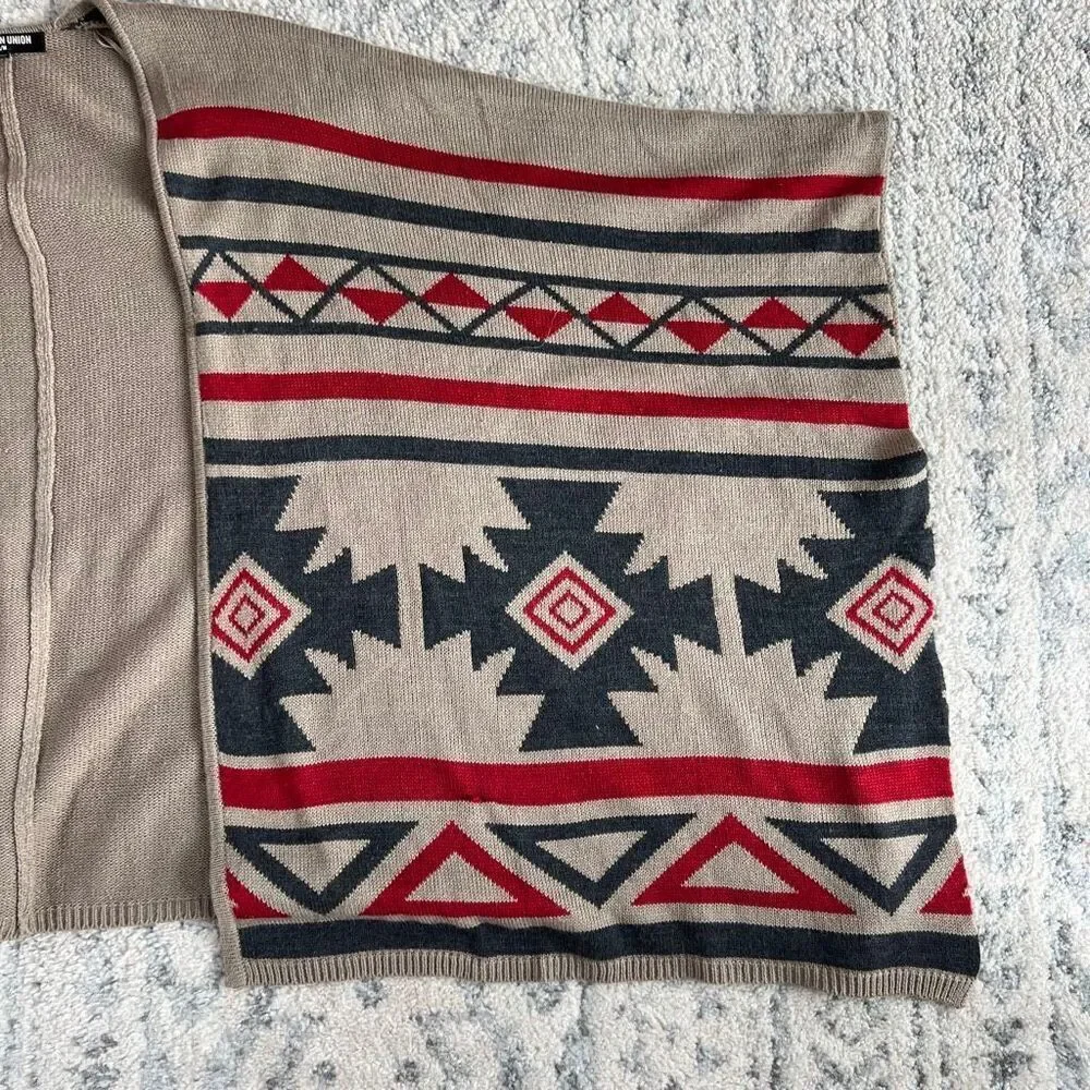 Women’s Western Poncho Sweater